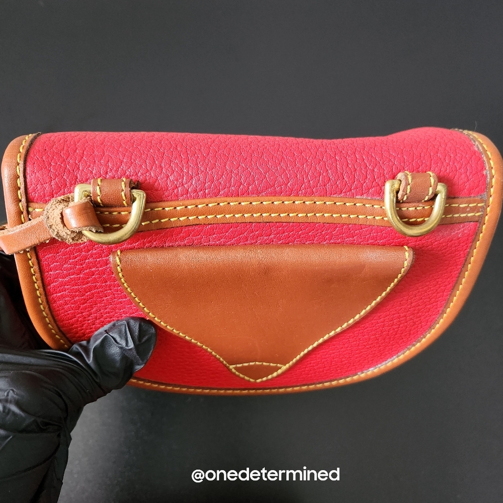 Vintage Dooney Red Leather Belt Bag - Picture 13 of 16